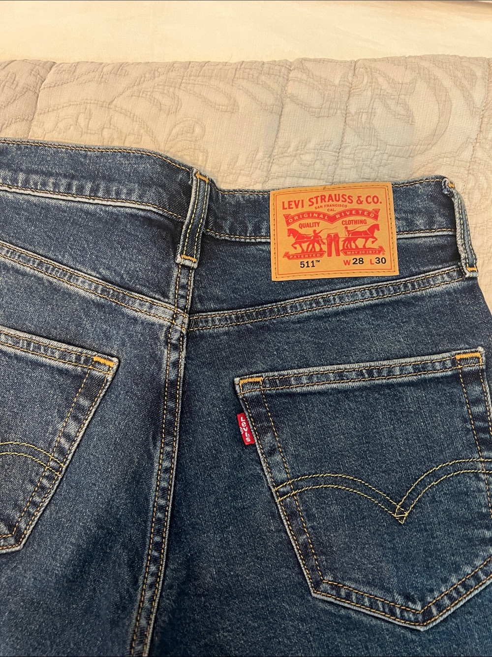 Levi's 511 Slim Straight Men's Jeans in blue denim
